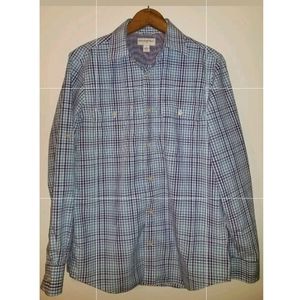 Banana Republic Mens Long Sleeve Casual Shirt Blue